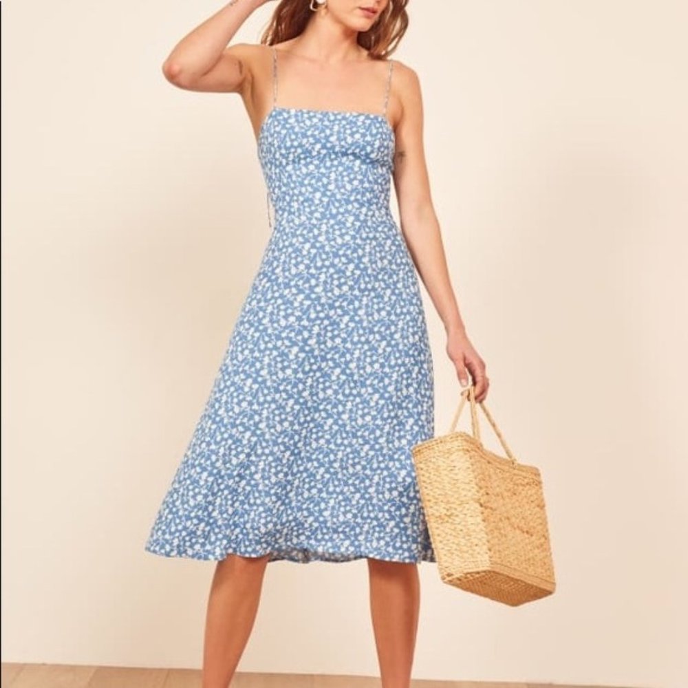 Reformation dress in Marie print (AUTHENTIC BRAND)